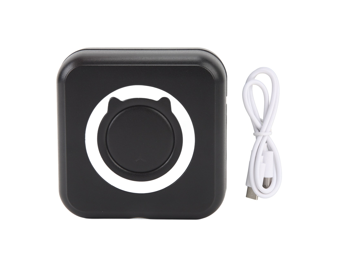 Pocket Printer Mini Printer Bluetooth Inkless Thermal Photo Printer For Study Black And White Photos For Ios For Android Black And White LAXISCREED