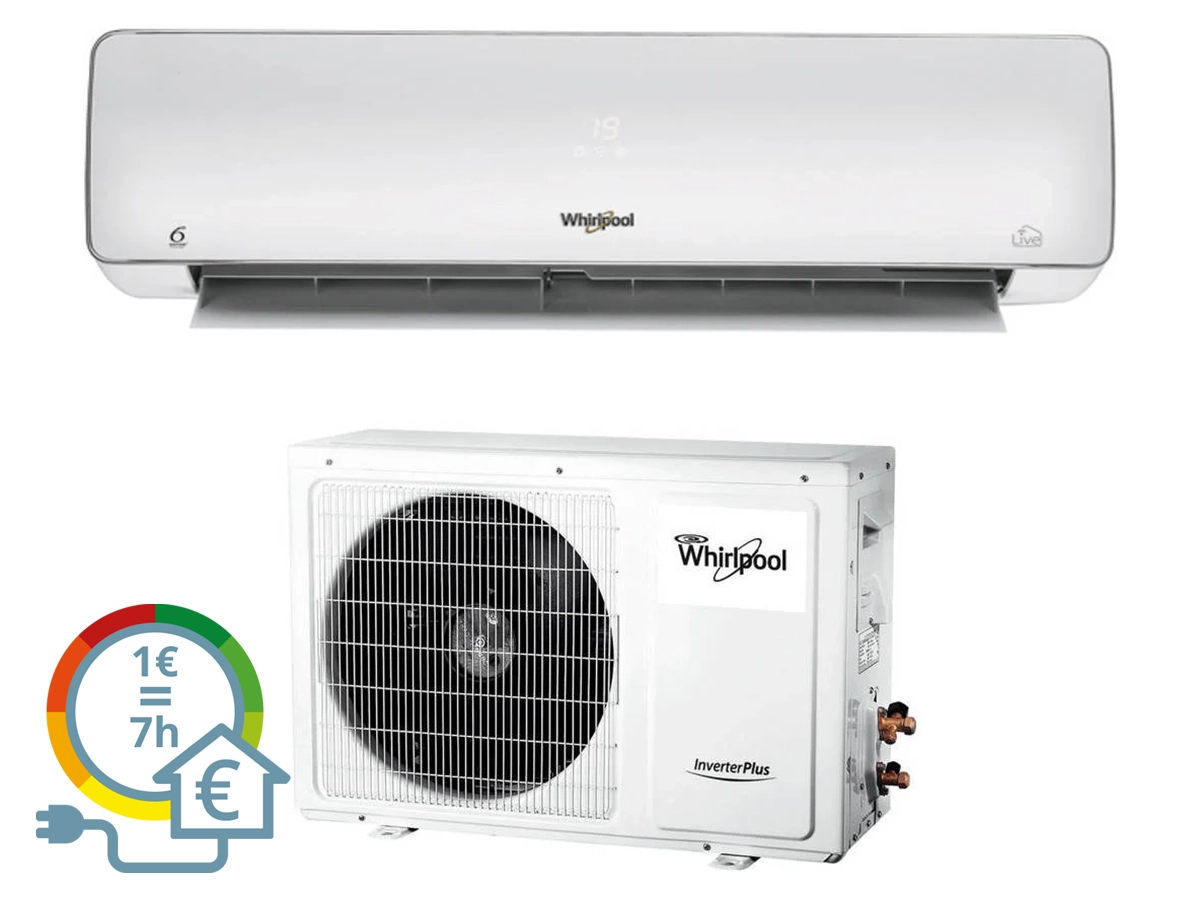 Ar Condicionado WHIRLPOOL SPIW312A3WF.1 (24 m² - 12000 BTU - Branco)