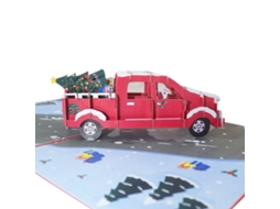 Cartão De Natal Com Efeito Estéreo 5d Tamanho 15x20cm