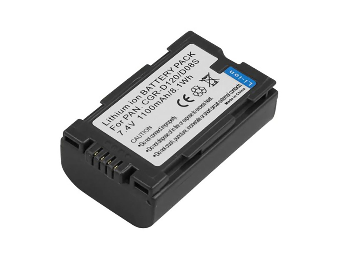 Bateria de lítio 7,4v 1100mah para câmera de vídeo Hitachi Dz MV100e Preto Avizar