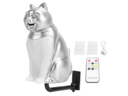 2026 lâmpada de Noite Gatito Led com 3 Temperaturas de Cor Ajustáveis Sem Passos, Controle Táctil, Recarregável, Decorativa com Som