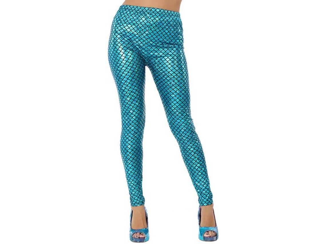 Legging DISFRAZZES Azuis De Sereia (Tam: Tamanho Único )