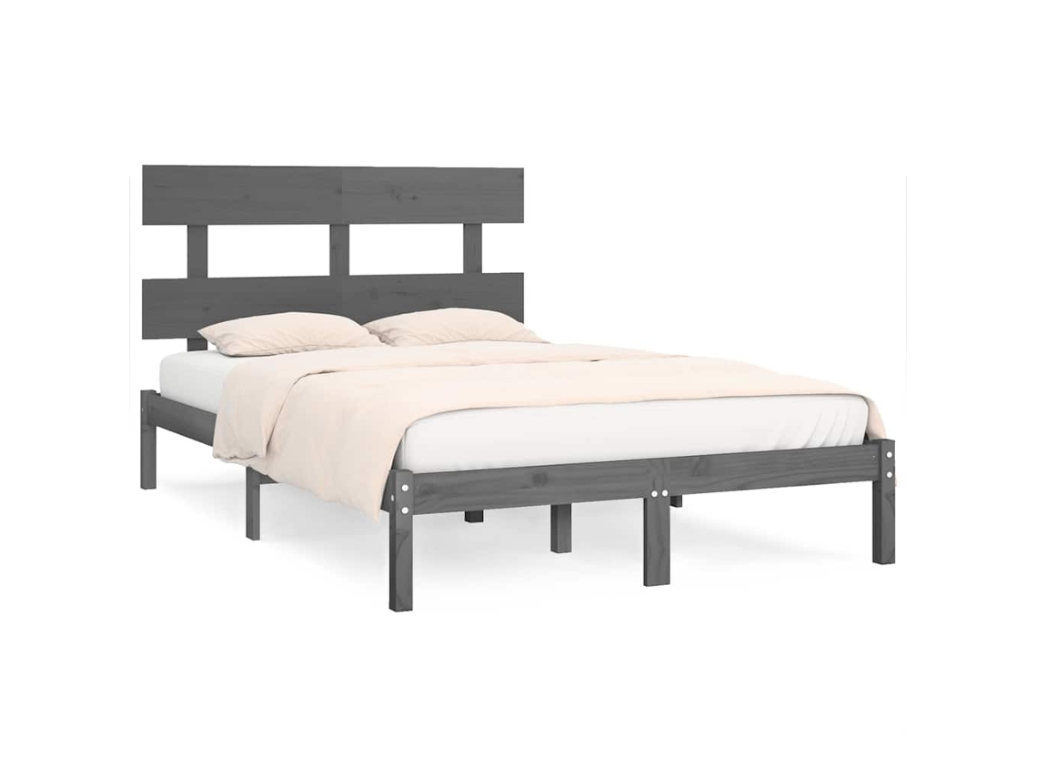 Bed Frame, Bed Frames Vidaxl Cinzeto Madeira (200 X 200 Cm)