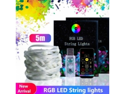 Cordões De Luzes Led Rgb Coloridas Com Economia De Energia