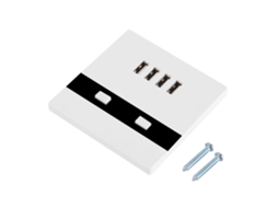 Laxiscreed Tomada De Parede Usb 4 Portas Tipo 86 Com Luz Led, Carregamento Rápido