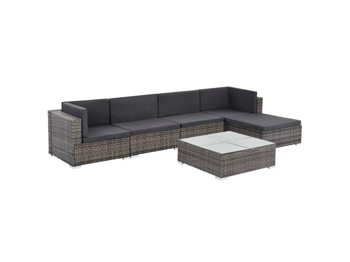 Sofa Set, Sofa Sets Vidaxl Cinzeto Rattan / Vime (n/a)