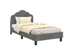 Estrutura de Cama Infantil com Cabeceira Cinza Escuro MAISON EXCLUSIVE