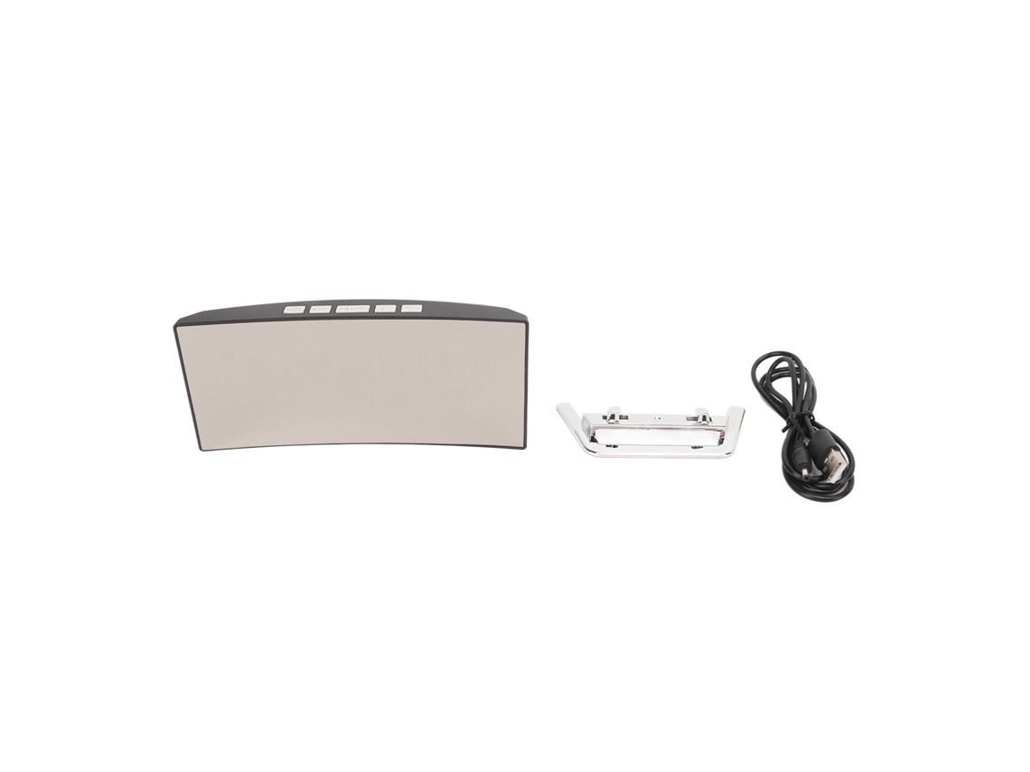 Reloj Despertador Digital Espejo Con Pantalla Led Y Temperatura Para Dormitorio Hogar