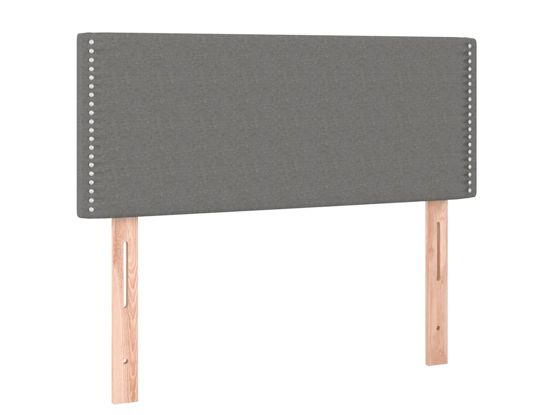 Cabeceira de Cama em Tecido 100x5x78/88 cm Cinzento Escuro MAISON EXCLUSIVE