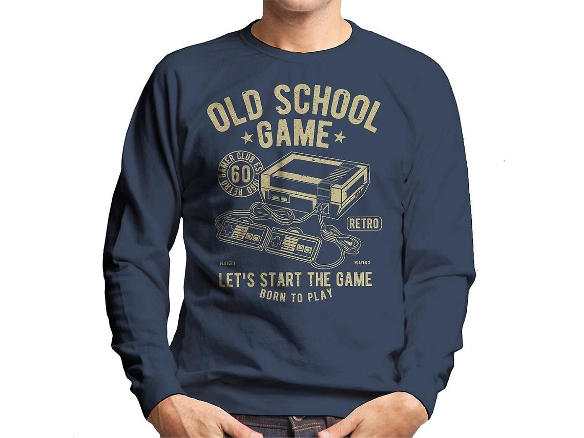 Velha Escola Jogo Jogos Console Camisola Masculina GOKOCO