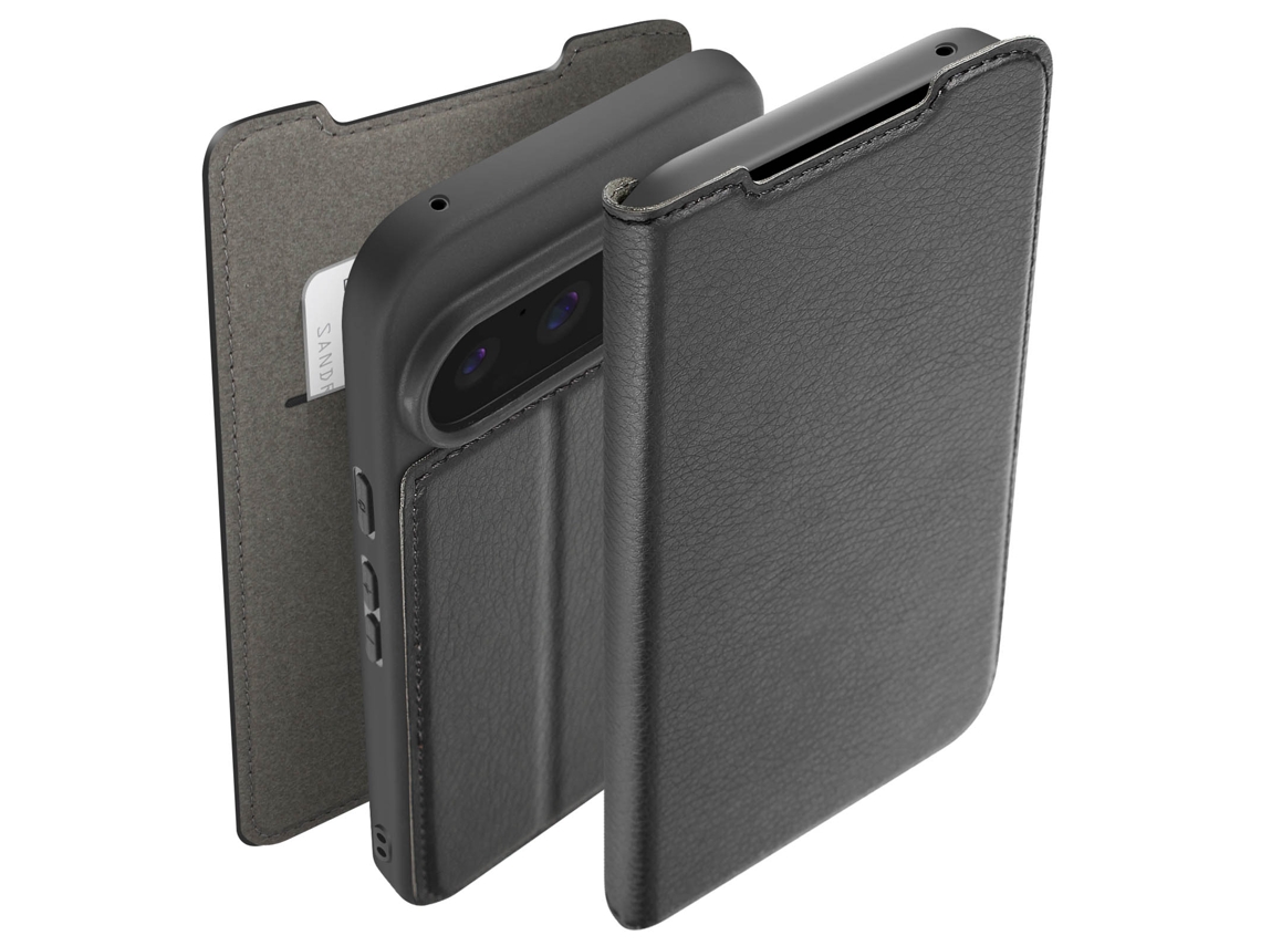 Capa Aba Palmas para Google Google Pixel 9 BIGBEN Pele Preto