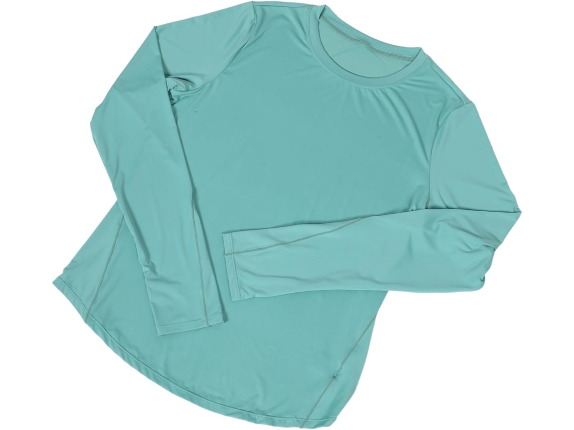 Camiseta Esportiva Feminina Com Proteção Uv E Tecido De Secagem Rápida Para Ioga, Corrida E