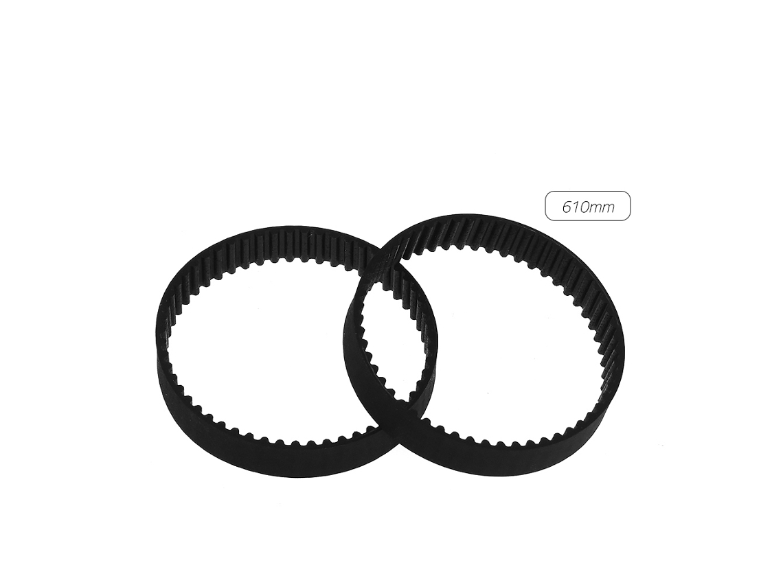 Correias Síncronas Gt2 de Borracha Fechadas para Impressora 3d, Kit com 2 Peças, Vários Comprimentos