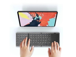 Leve handy Mini Teclado Portátil Dobrável Sem Fio Bluetooth Teclado Recarregável para Ios Android Windows Ipad Tablet Phone TAISHENGDA