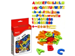 Mali conjunto de Letras e Números Magnéticos Infantil Brinquedo Educativo Abc 123 Frigideira