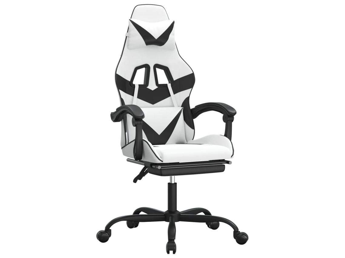 Cadeira de gaming VIDAXL Branco Couro Artificial