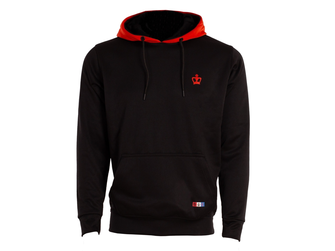 Moletom Black Crown Bruselas Negro/rojo