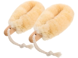 Lurelia Pack De 2 Escovas Corporais De Sisal Para Costas E Corpo, Fibra De Sisal, Pega Ergonómica E Escovagem A Seco, Uso Diário Confortável