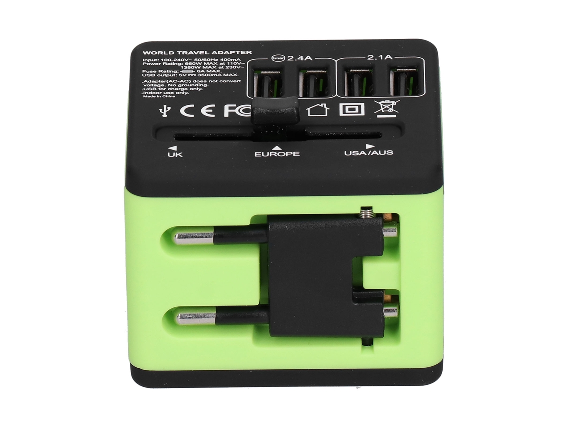 Laxiscreed Adaptador De Viagem Universal, Compatível Em Vários Países, Ideal Para Uso Global