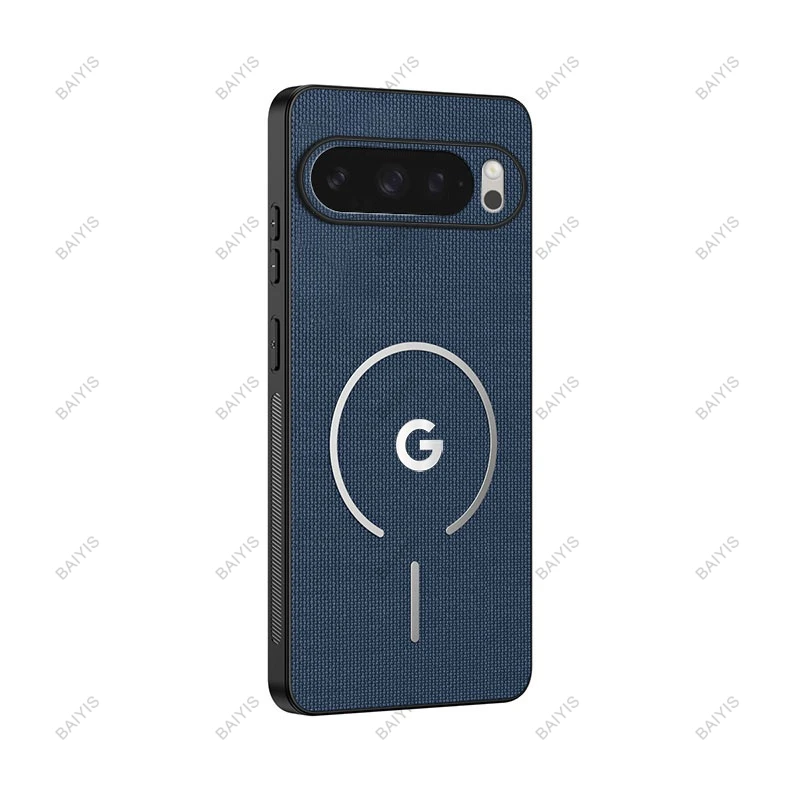 (azul, Google Pixel 10) Capa Magnética Resistente A Impactos Com Suporte Para Carregamento Sem Fio Magsafe.