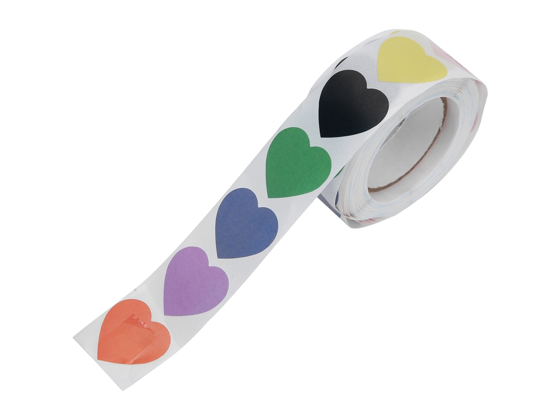 Stickers de Coração Adesivos para Scrapbooking, Presentes, Papelaria e Manuais Diy