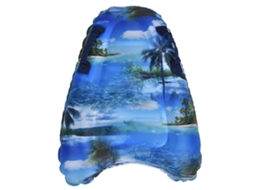 Prancha de bodyboard inflável e portátil Bj-table para piscina e praia, antiderrapante, para crianças e adultos, com estampa de praia.