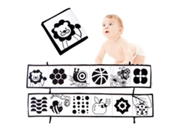 2026 livro Suave para Bebês de Alto Contraste Preto e Branco: Brinquedo Sensorial Educativo Precoce para 0 12 Meses, Presente para Bebê