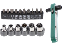 Chave De Aço Prática Com Kit Bits Reparo Para Manutenção Veículos.