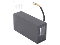 2026 luz de Parede Led Cima e Baixo Alumínio 6w Preto 2 Pérolas Luz Quente para Sala, Corredor, Jardim Ca 85 265v