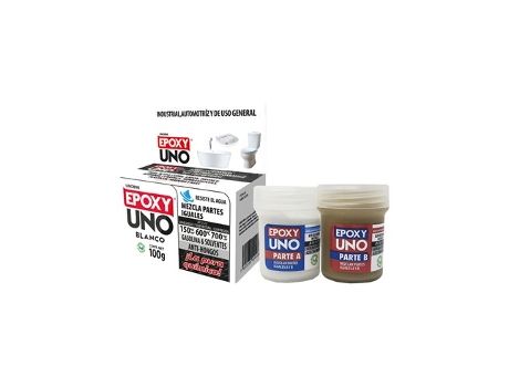 Adesivo epoxídico de dois componentes Fusion Epoxy Black Label Unob98 Universal Branco 100 g