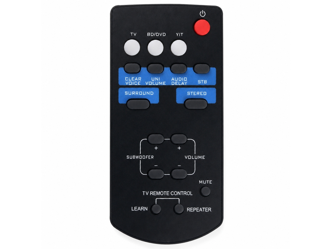 Comando À Distância De Substituição Compatível Com Sistema De Áudio Yamaha Fsr60 Wy57800_zhd
