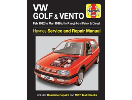 Livro VW Golf Vento Petrol Diesel de Haynes (Inglês)