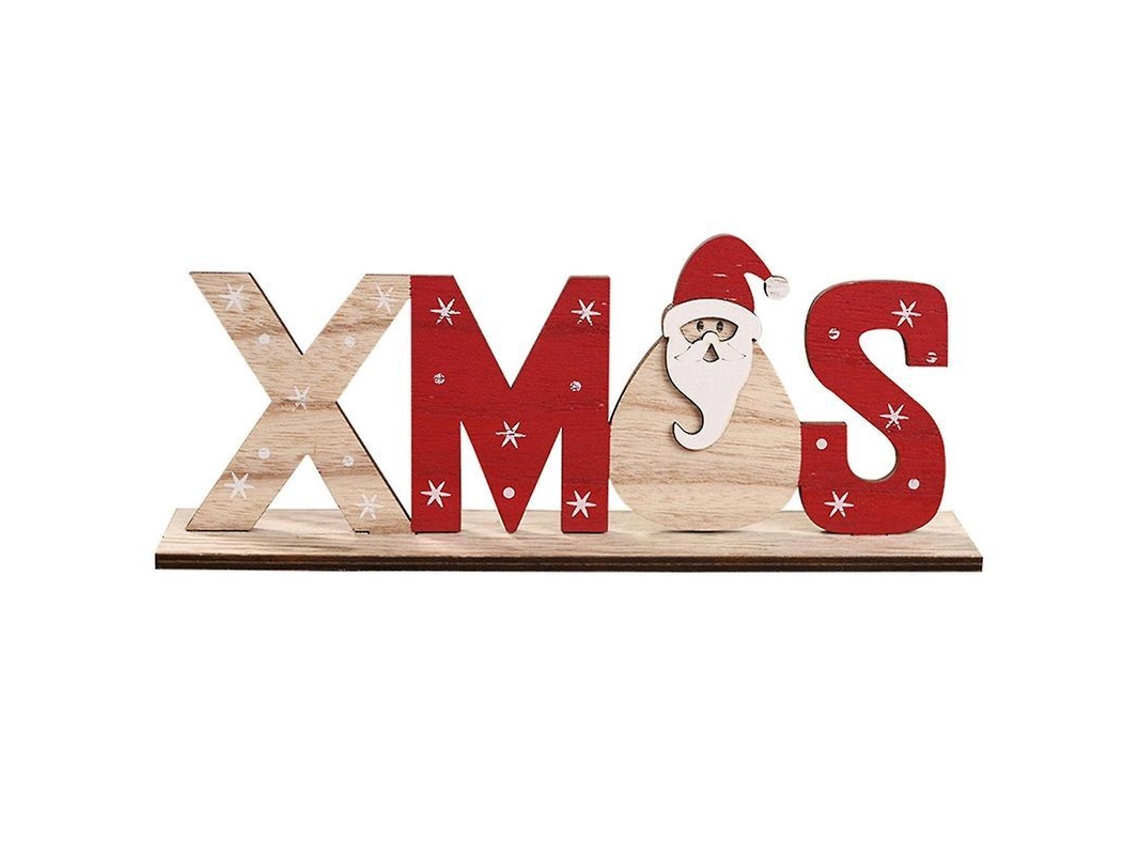 Decorações de mesa de Natal em madeira, centros de mesa especiais com S/MARCA