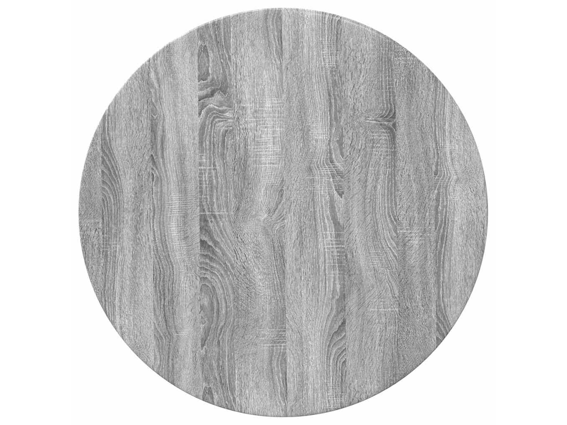 Conjunto 1 Tampo De Mesa Vidaxl Cinzento Derivados De Madeira (ø 70 X 1,5 Cm)