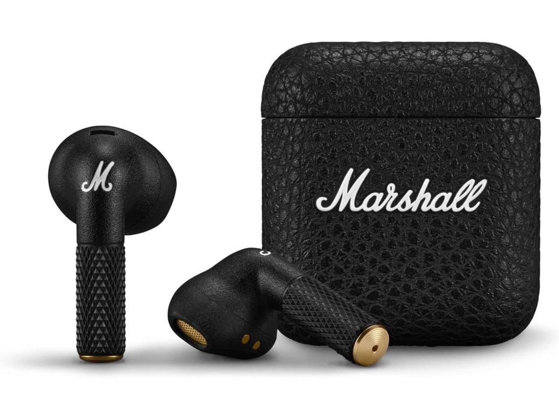 Auriculares Bluetooth True Wireless MARSHALL Minor IV (Outlet Caixa Aberta - In Ear - Microfone - Preto)