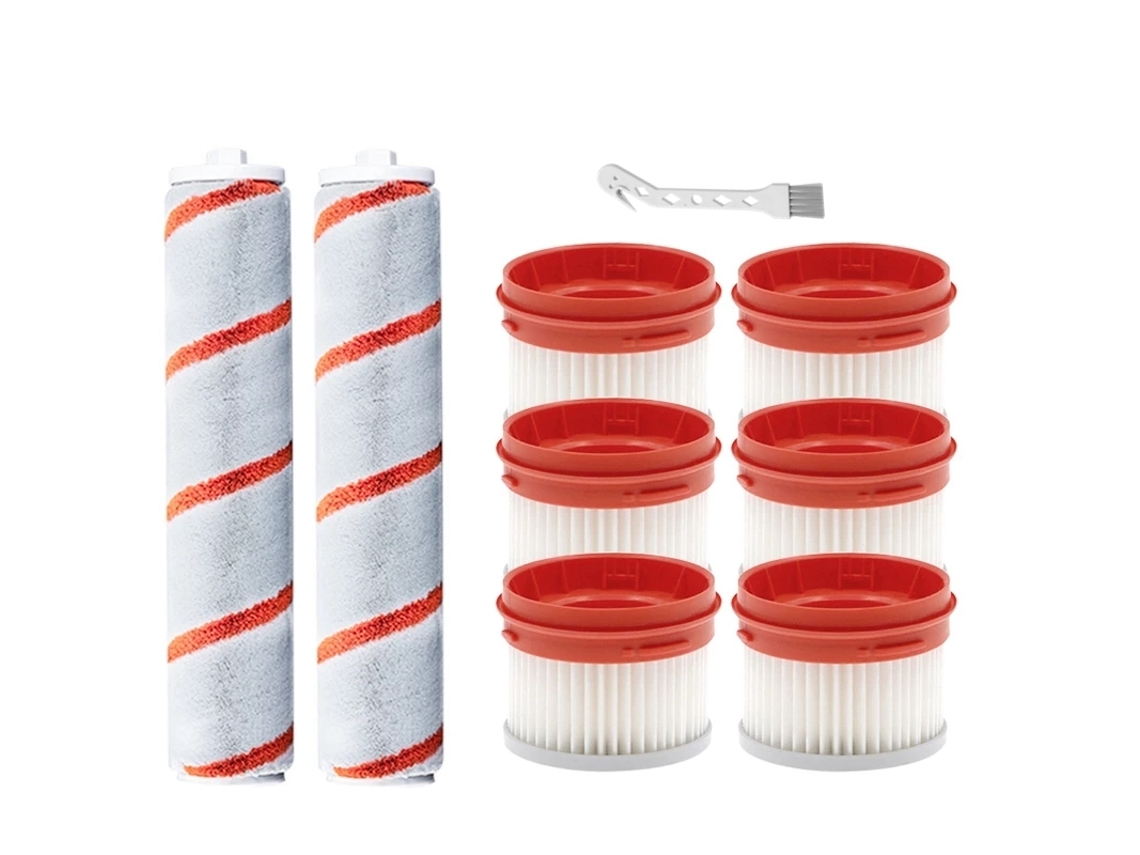 Kit de substituição para xiaomi dreame v9 v9 pro v10, 9 peças, peças de aspirador de pó sem fio portátil, filtro hepa, escova de rolo