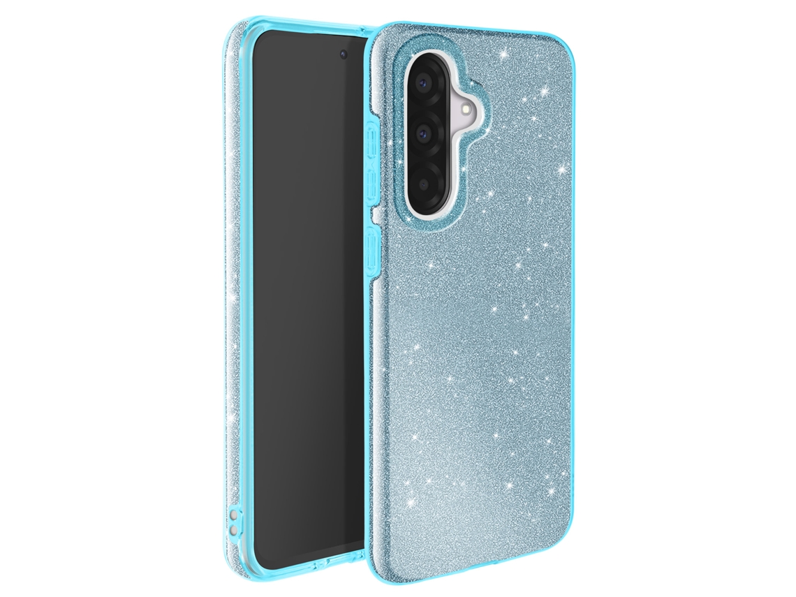 Avizar Capa Brilhante Para Samsung Galaxy A36 Antichoques Azul