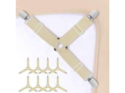 Clipe Para Lençóis, Tiras Elásticas Triangulares Ajustáveis ​​para Lençóis Com Pegadores Fortes Para Lençóis, Capas De Colchão, C