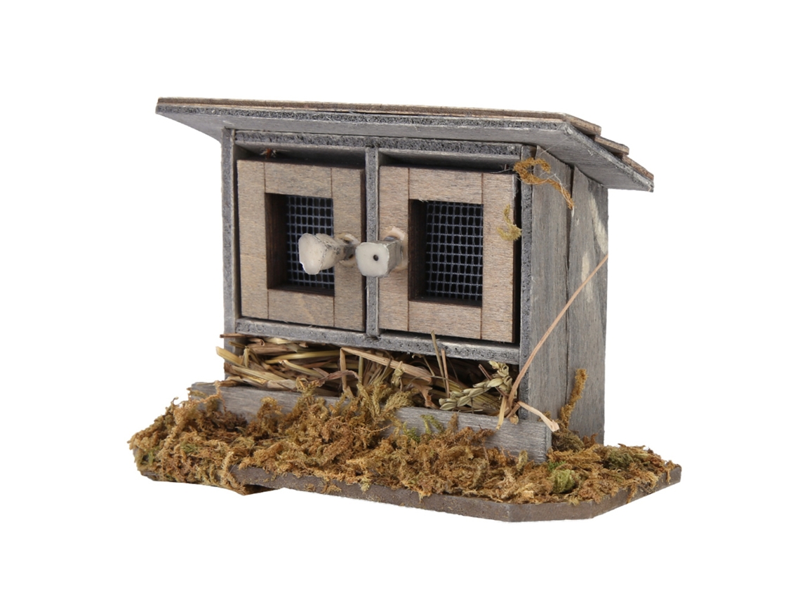 Mali galinheiro Miniatura para Casa de Bonecas Jardim 1/12 Acessório de Brinquedo