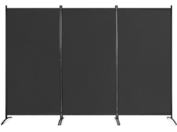 Divisória de 3 Peças 260 X 183 Cm/Painel Divisório com Pé Ajustável Painel de Privacidade COSTWAY