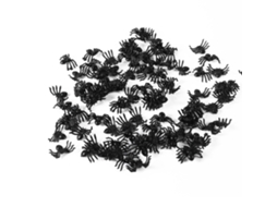 Peças de Aranha de Plástico Preta Pequena 2cm Brinquedo Halloween com S/MARCA