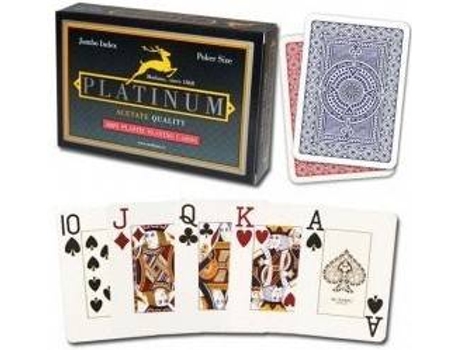 Baralho de Cartas  Professional Doble Platinum Acetato (Inglês)