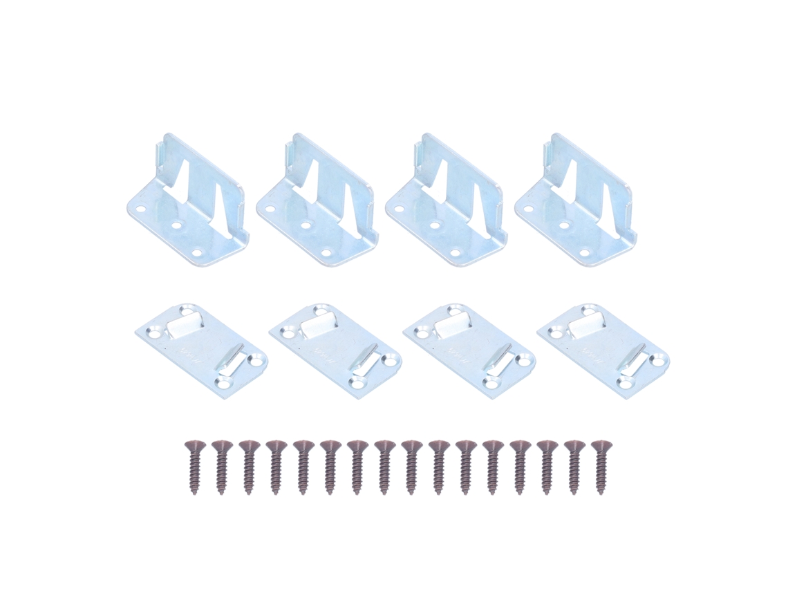 Kit de 4 Suportes CHABERLU para Grades de Cama Portáteis, com Rolamento