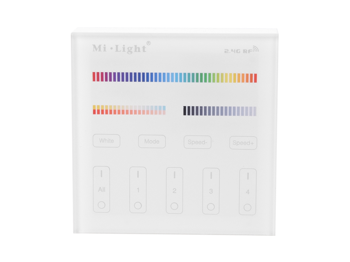 Controlador de painel inteligente Milight (Wi-Fi 2.4G, RGB de 4 zonas + CCT)