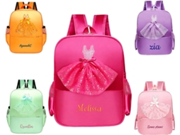 Mochila Balé Personalizada Para Meninas, Customizada Com Nome Bordado, Bolsa Em Formato Tutu, Perfeita