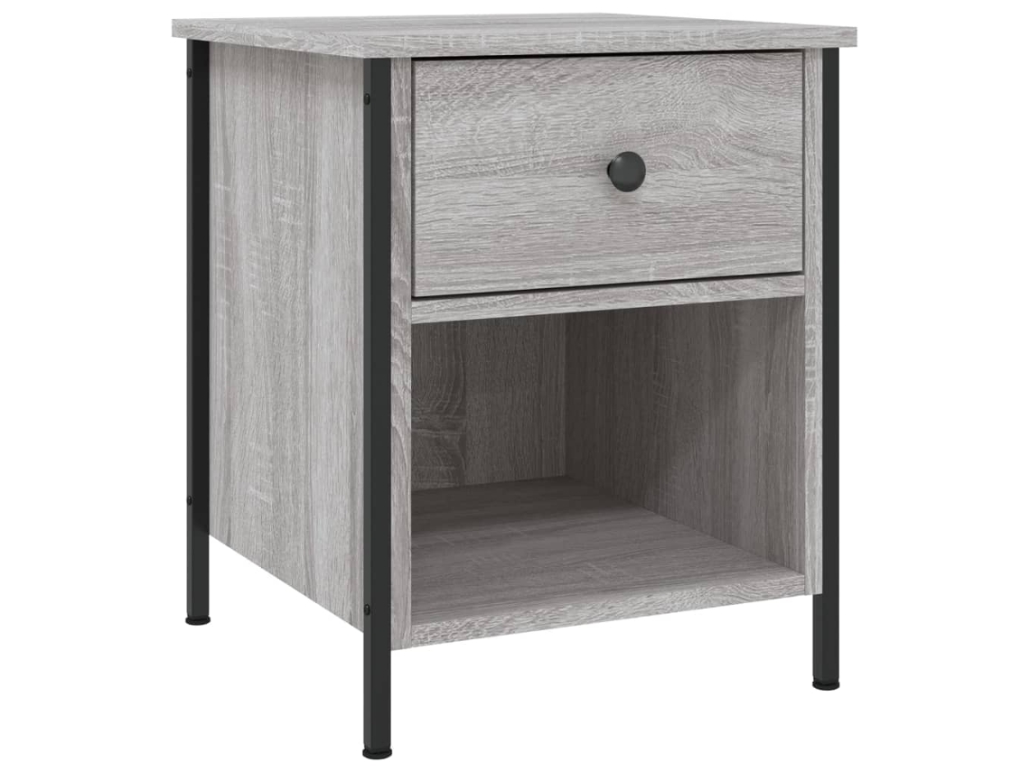 Mesa de Cabeceira Derivados de Madeira Cinzento Sonoma MAISON EXCLUSIVE (40x42x50 cm)