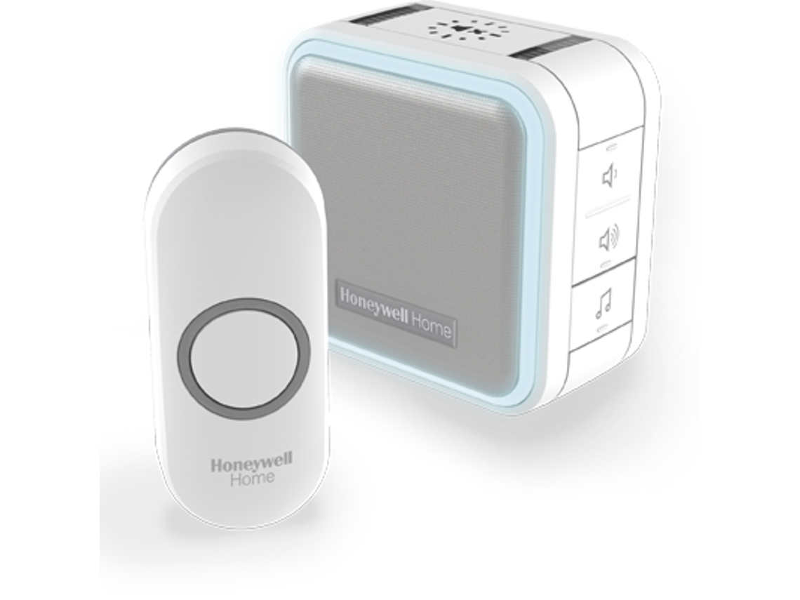 Campainha HONEYWELL Home Dc515N Wireless Series 5 150M 6 Melodies Portable Base White Design. Button