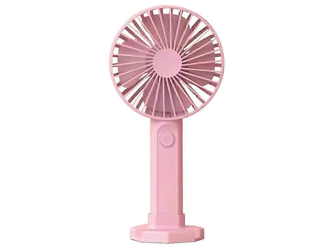 Ventilador Portátil Recarregável Via Usb Com 3 Velocidades E Base.