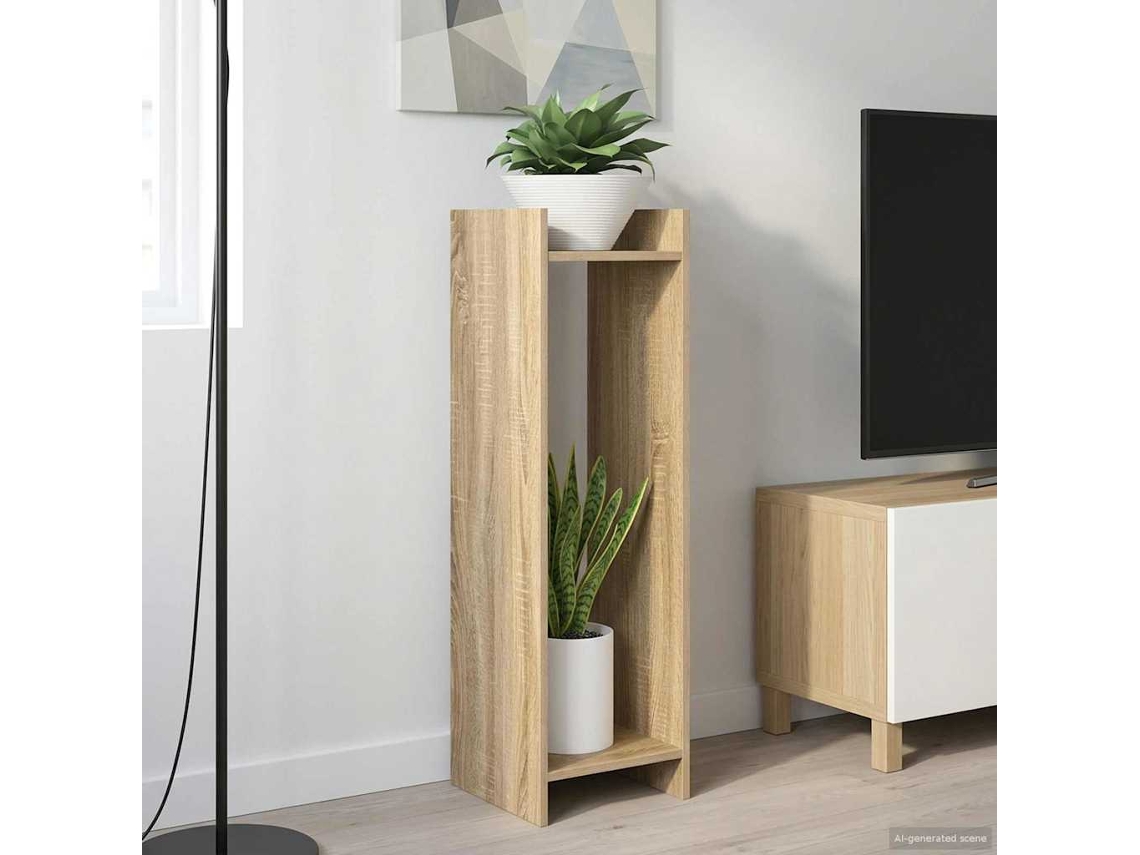 Vidaxl Suporte Para Plantas 2 Unid. Carvalho Sonoma 30 X 30 X 100 Cm