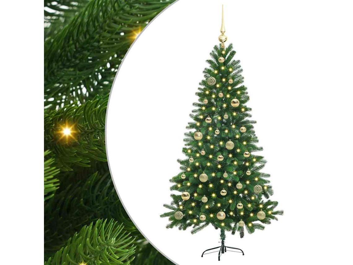 Conjunto 1 Árvore De Natal Vidaxl Verde Polietileno (150 Cm)